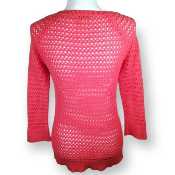 ANN TAYLOR LOFT CORAL SWEATER SZ.S EUC - Picture 2 of 4